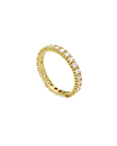 Armando Poggi Gold Cubic Zirconia band Ring- APS160221