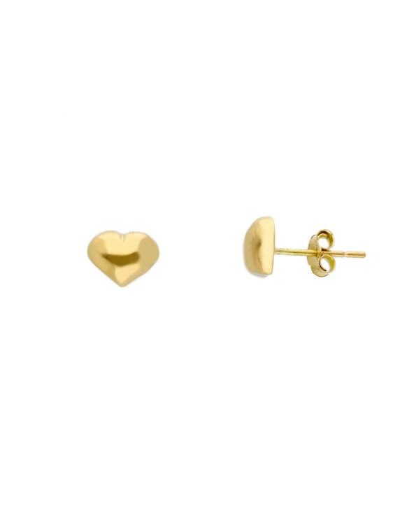 Armando Poggi Gold Heart with bottom Earrings- APS164738P