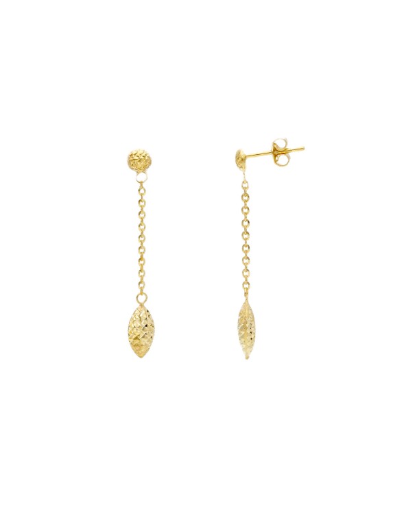 Armando Poggi Gold Chain dangle Earrings- APS168767