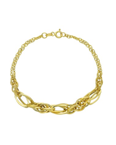 Armando Poggi Gold Multi-leaf Bracelet- APS171216