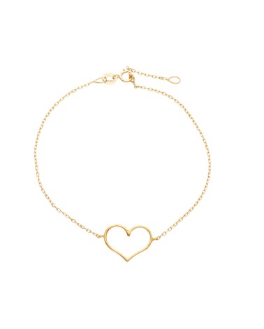 Armando Poggi Gold Wire Heart Bracelet- APS179111