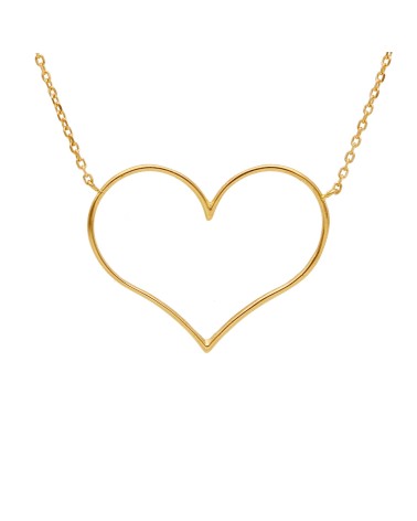 Armando Poggi Gold Wire Heart Necklace- APS179122