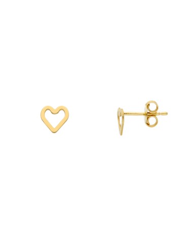 Armando Poggi Gold Heart Simple Earrings- APS181483