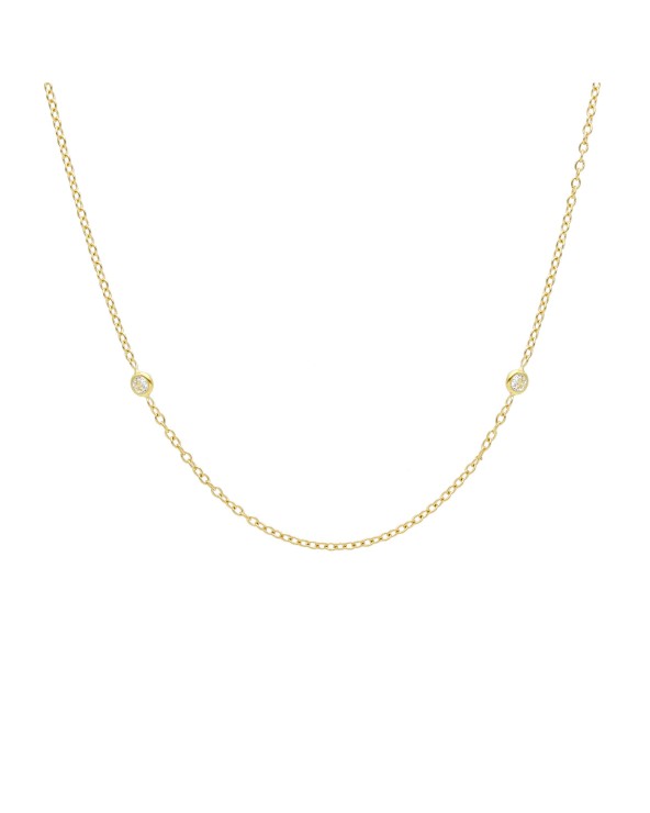 Armando Poggi Gold Cubic Zirconia Necklace- APS186989