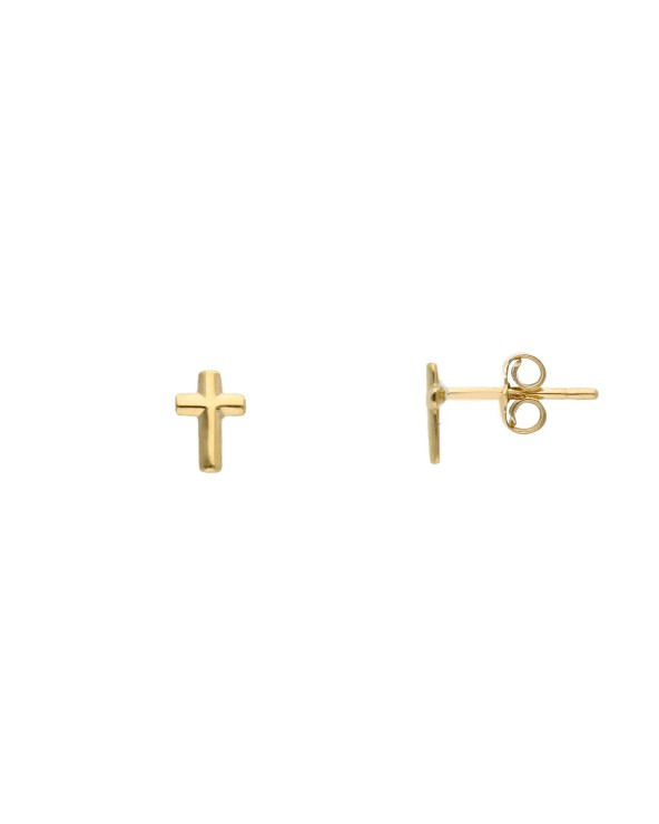 Armando Poggi Gold Cross Earrings- APS192928