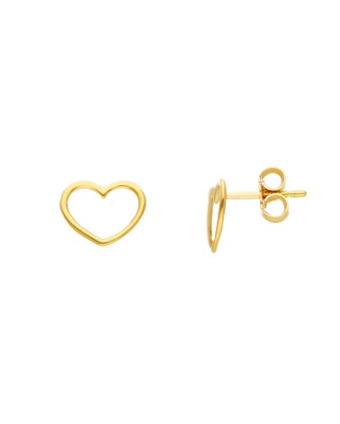 Armando Poggi Gold Heart Earrings- APS202546