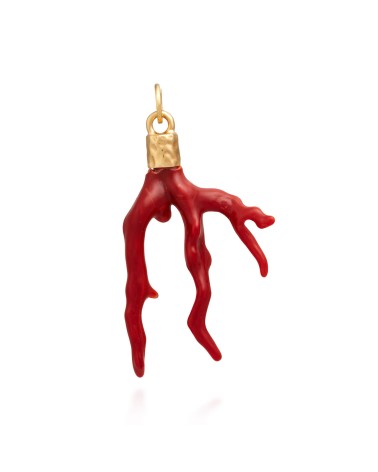 Giovanni Raspini Red Horn GIlded Charm- GV12040