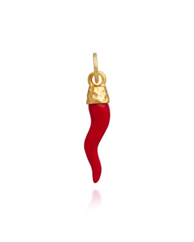 Giovanni Raspini Red Horn Hammered Charm- GV12042