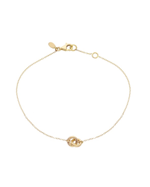 Armando Poggi Gold Two Circles Bracelet- APS233627