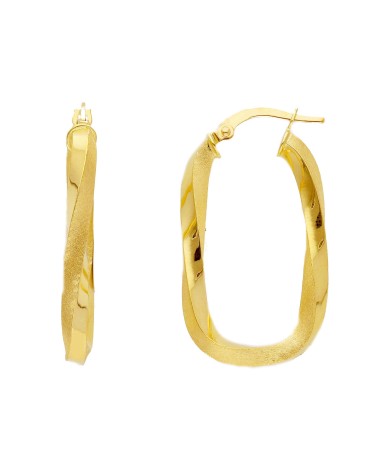 Armando Poggi Gold Twisted Earrings- APS251774