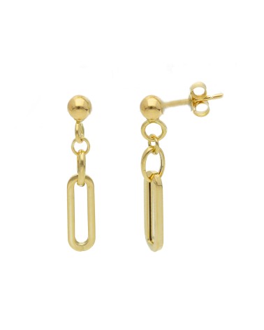 Armando Poggi Gold Paperclip Earrings- APS272987