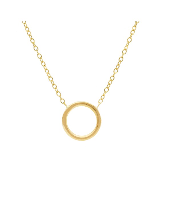 Armando Poggi Gold Round bezel Necklace- APS275092