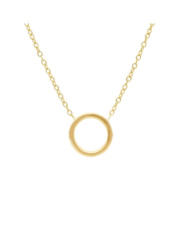 Armando Poggi Gold Round bezel Necklace- APS275092