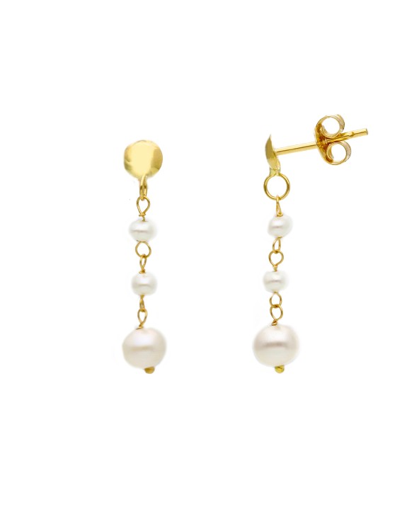 Armando Poggi Gold Pearls Earrings- APS276094