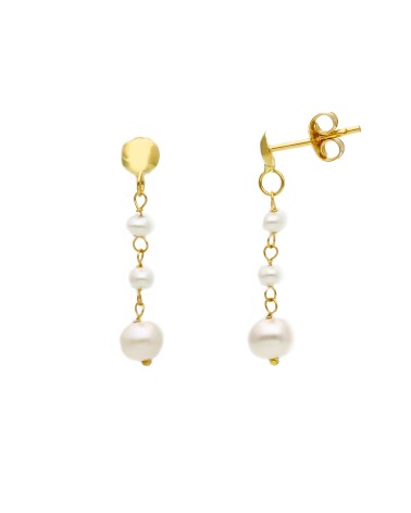 Armando Poggi Gold Pearls Earrings- APS276094