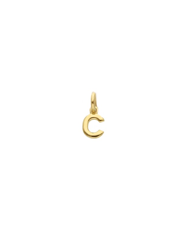 Armando Poggi Gold C Letter Charm- APSINO150GGC