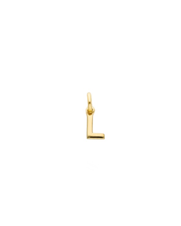 Armando Poggi Gold L Letter Charm- APSINO150GGL