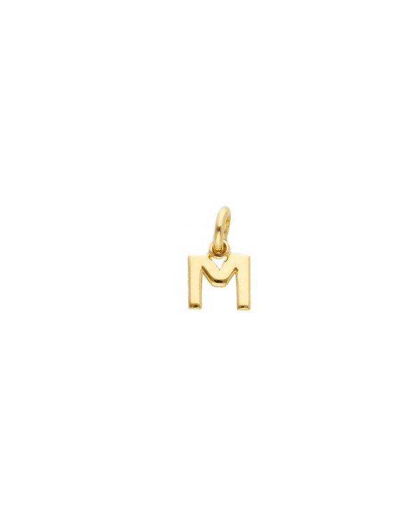 Armando Poggi Gold M Letter Charm- APSINO150GGM