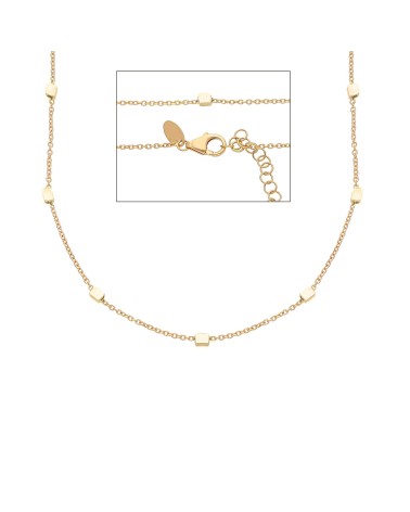 Armando Poggi Gold Small cubes Necklace- APSMCG084GG45