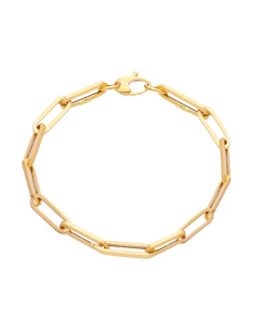 Armando Poggi Gold Medium Paperclip Bracelet- APSVCA060GG19