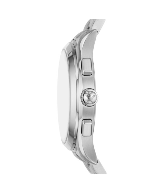 Emporio Armani Dress Men Paolo Silver 1.7 inch watch- FEAR11529