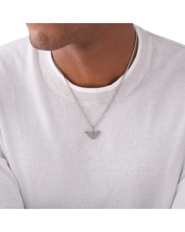 Emporio Armani Necklace Men Logo Essential- FEEGS2916040