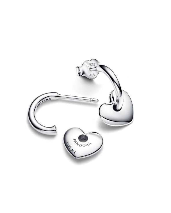 Pandora Heart Open Hoop Earrings- 293460C00