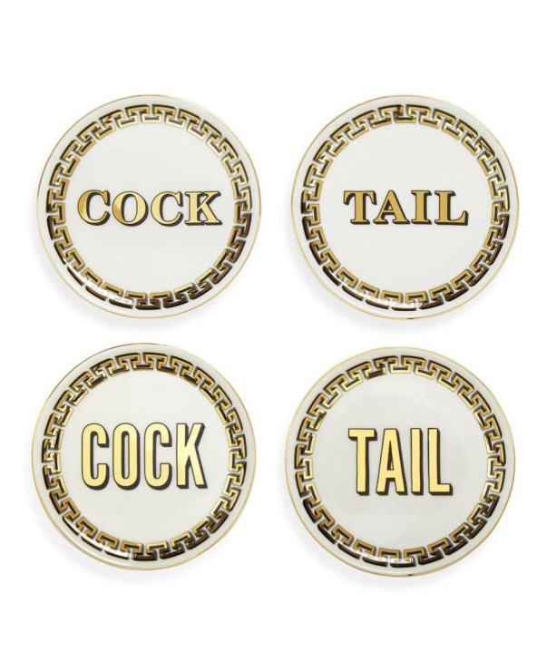 Jonathan Adler Cock/Tail Coasters- JO25948