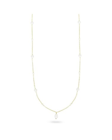 Rue des Mille Long necklace pearl drop central- RUCL-019 M3 AU