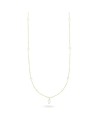 Rue des Mille Long necklace pearl drop central- RUCL-019 M3 AU