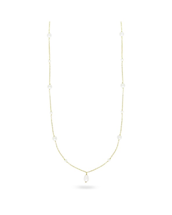 Rue des Mille Long necklace pearl drop central- RUCL-019 M3 AU