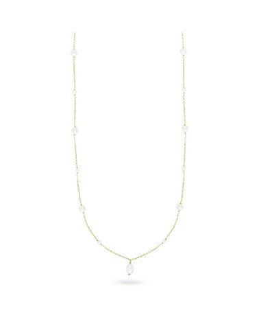 Rue des Mille Long necklace pearl drop central- RUCL-019 M3 AU