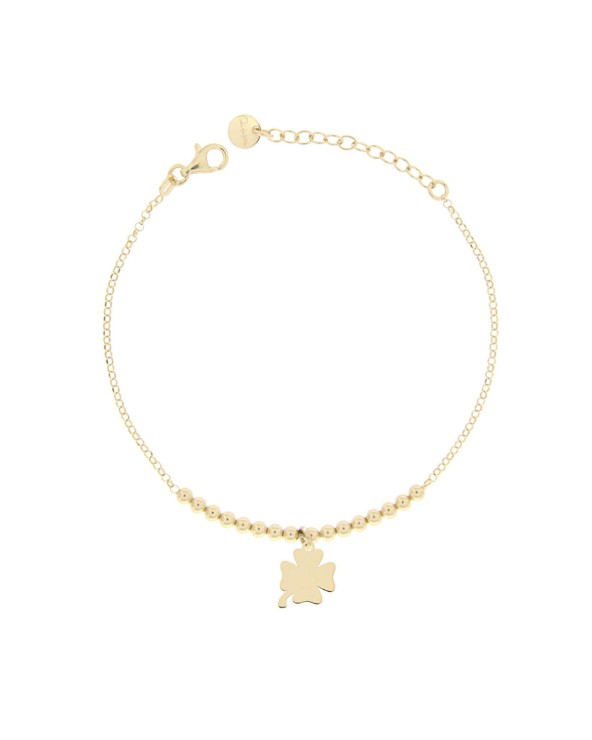 Rue des Mille Clover-shaped bracelet- RUBR-1SOGG PL QUAD AU