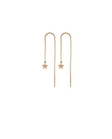 Rue des Mille Star pendant chain earrings- RUOR-002 CAT STE