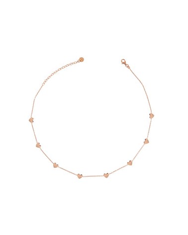 Rue des Mille Necklace chain 8 hearts- RUGR-CAT 8CUO