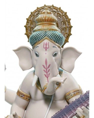 Lladrò Figurina ganesha con veena