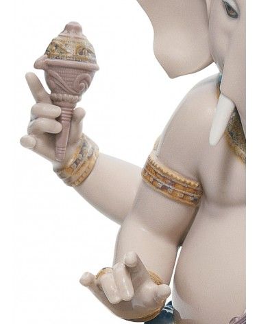 Lladrò Figurina ganesha con veena