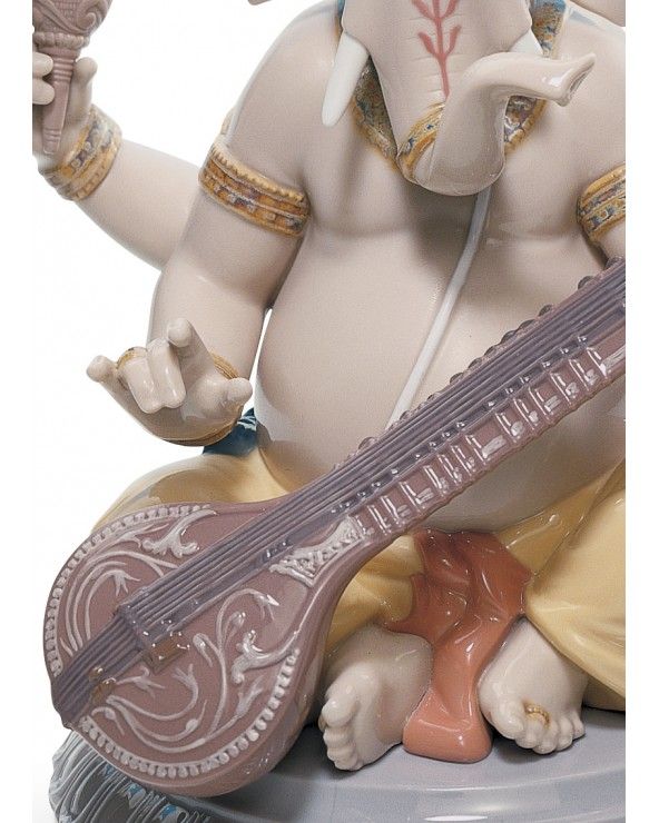 Lladrò Figurina ganesha con veena