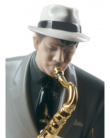 Lladrò Figurina sassofonista jazz