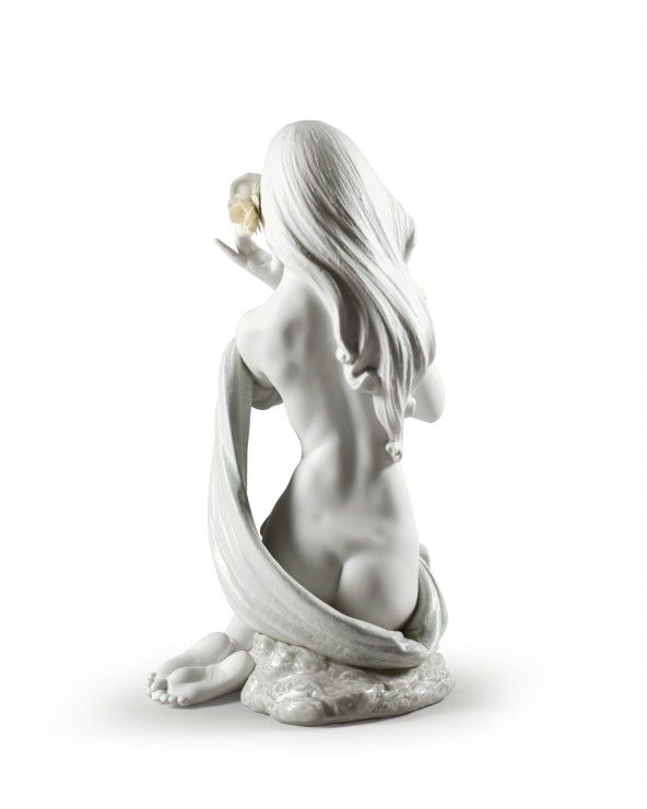 Lladrò Figurina donna candida luce della luna. Bianco. Edizione