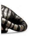 Tiger Figurine. Silver Lustre and Black