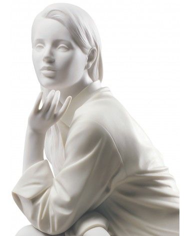 Lladrò Figurina donna un momento di tranquillità