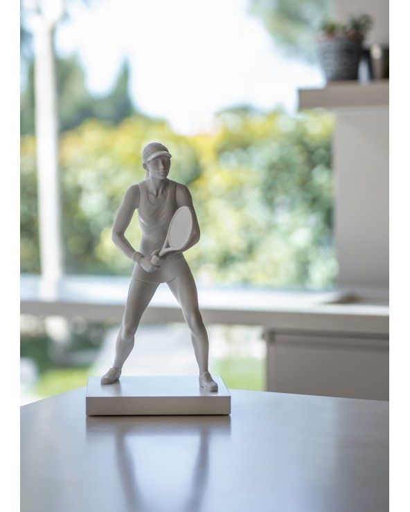 Lady Tennis Player Figurine