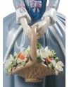 Garden Blossoms Woman Figurine