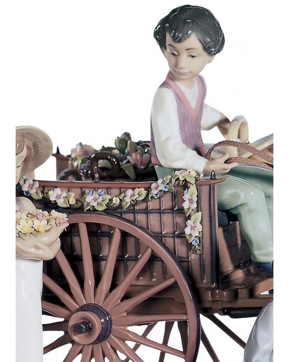 Lladrò Scultura bimbi una gita. Edizione limitata