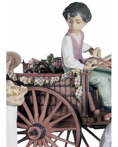 Lladrò Scultura bimbi una gita. Edizione limitata