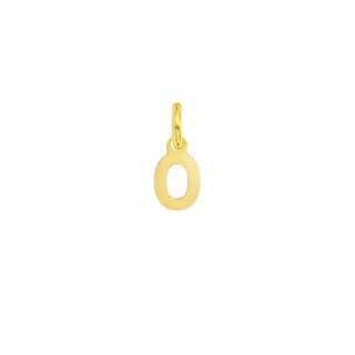 Charm Lettera O in Oro 9 Kt