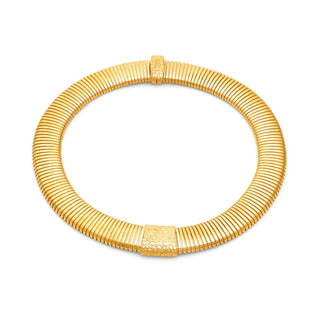 Collana Tubogas Croco Dorata