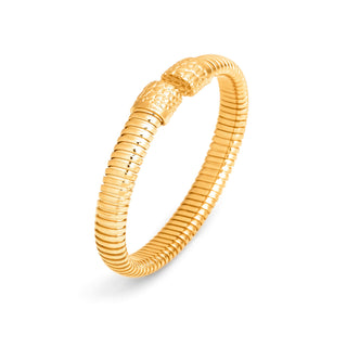 Bracciale Tubogas Croco Piccolo Dorato