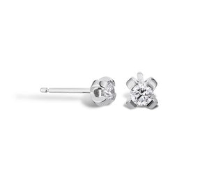 Orecchino Punto Luce Argento 925 Diamante Lab Grown Ct.0,20